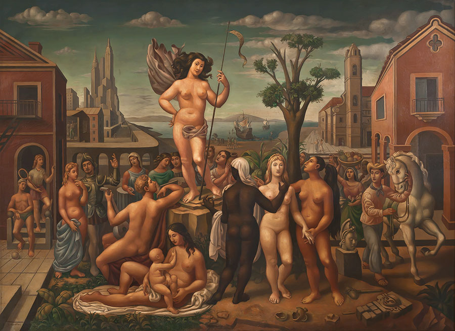 El nacimiento de las naciones americanas - Mario Carreño, 1940