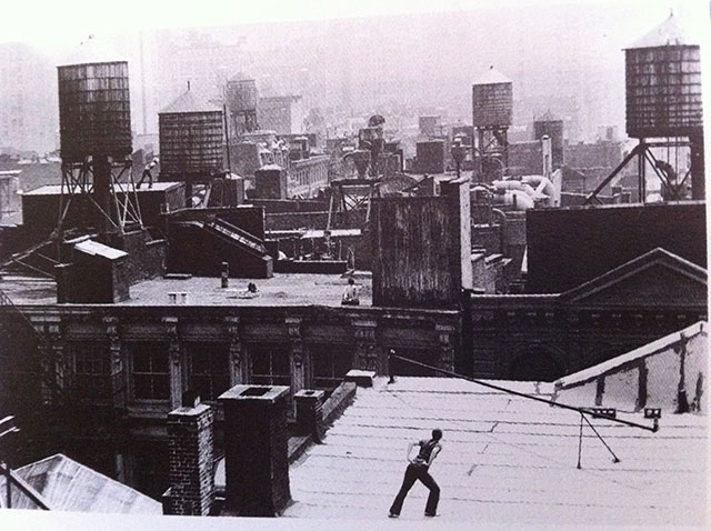 Roof Piece - Trisha Brown. Segunda performance, Nueva York, 1973