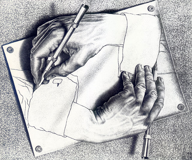 Drawing Hands - M.C. Escher
