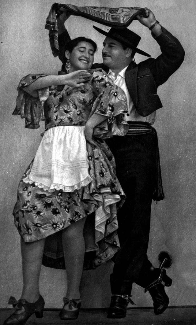 Margot Loyola y Raúl Gardy (Santiago, 1953). Portada revista Ecran nº 1182
