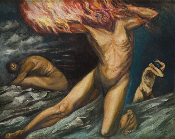 «Prometeo» (1944) de José Clemente Orozco. Colección Museo de Arte Carrillo Gil, INBA, México, 2015.