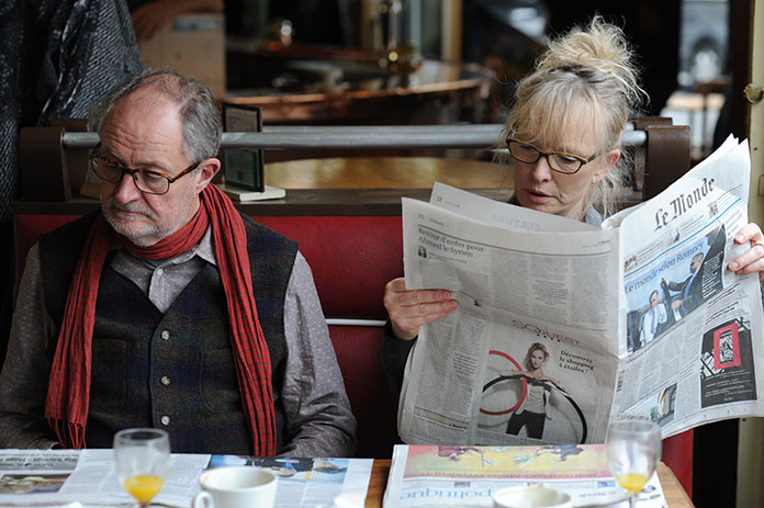 Jim Broadbent y Lindsay Duncan en «Fin de semana en París» («Le Week-End»)