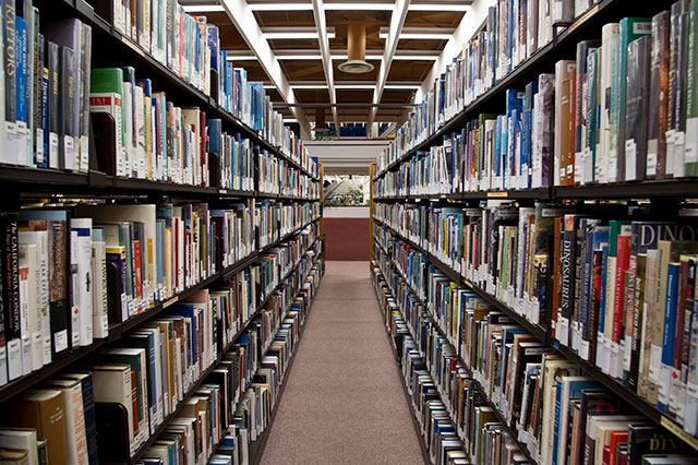 Book stacks at Toronto Reference Library