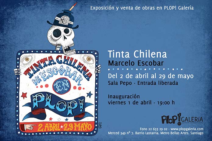 Exposición «Tinta chilena» de Marcelo Escobar